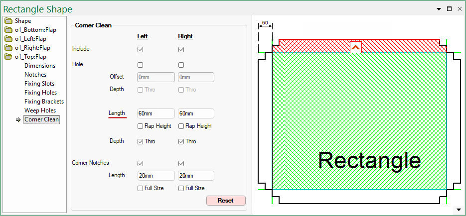 Click to view Machining settings