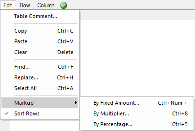 Table Edit menu&nbsp; -&nbsp; Click to Expand